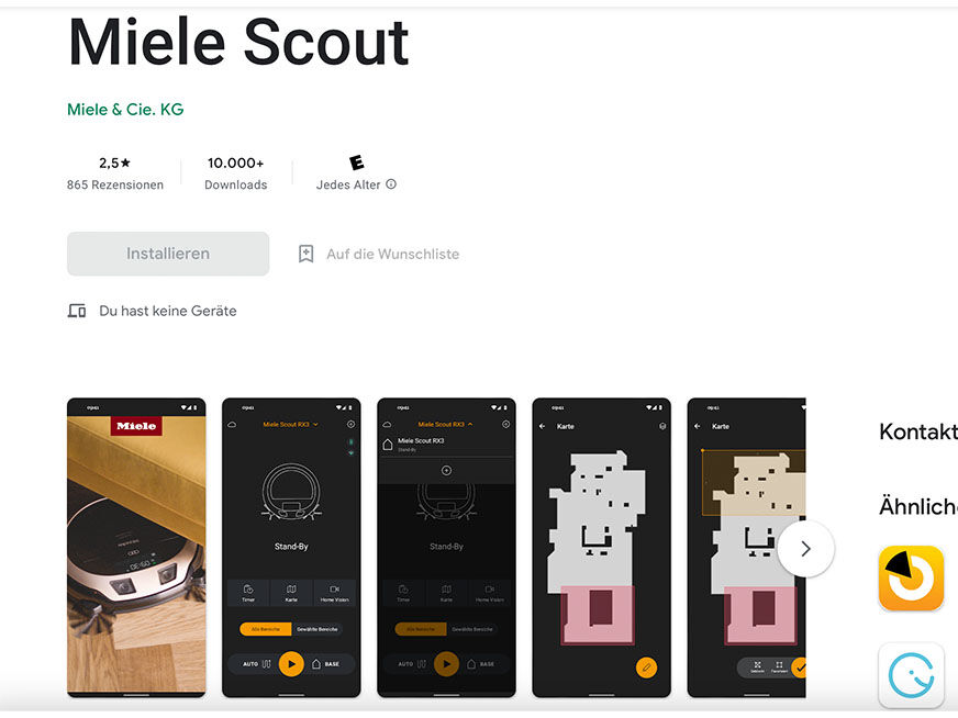 Miele Staubsauger Test Scout App